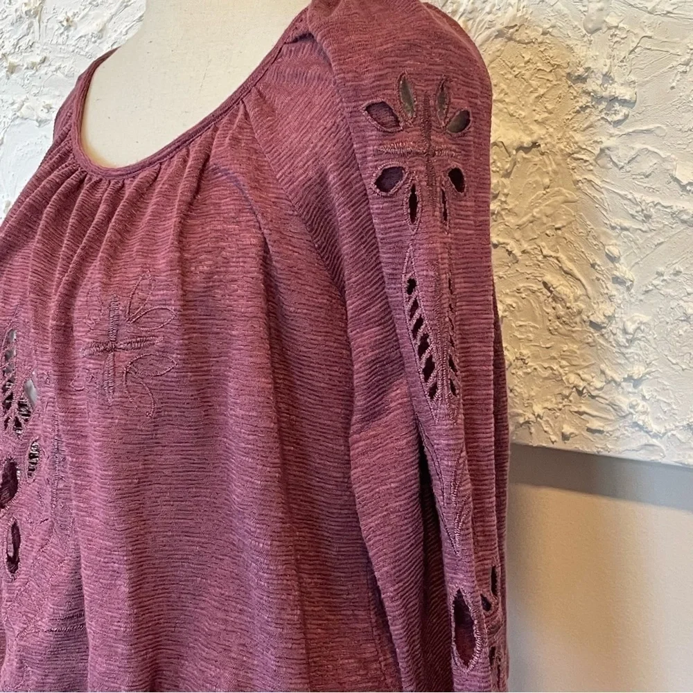 Free People Women's Fpx Jewel Blouse Top Blouse Long Sleeve Sz Small.